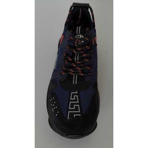 Versace Chain Reaction Chunky Sneakers Black/Blue 12 US (45 Eu) 1021575 IT NIB main image 12